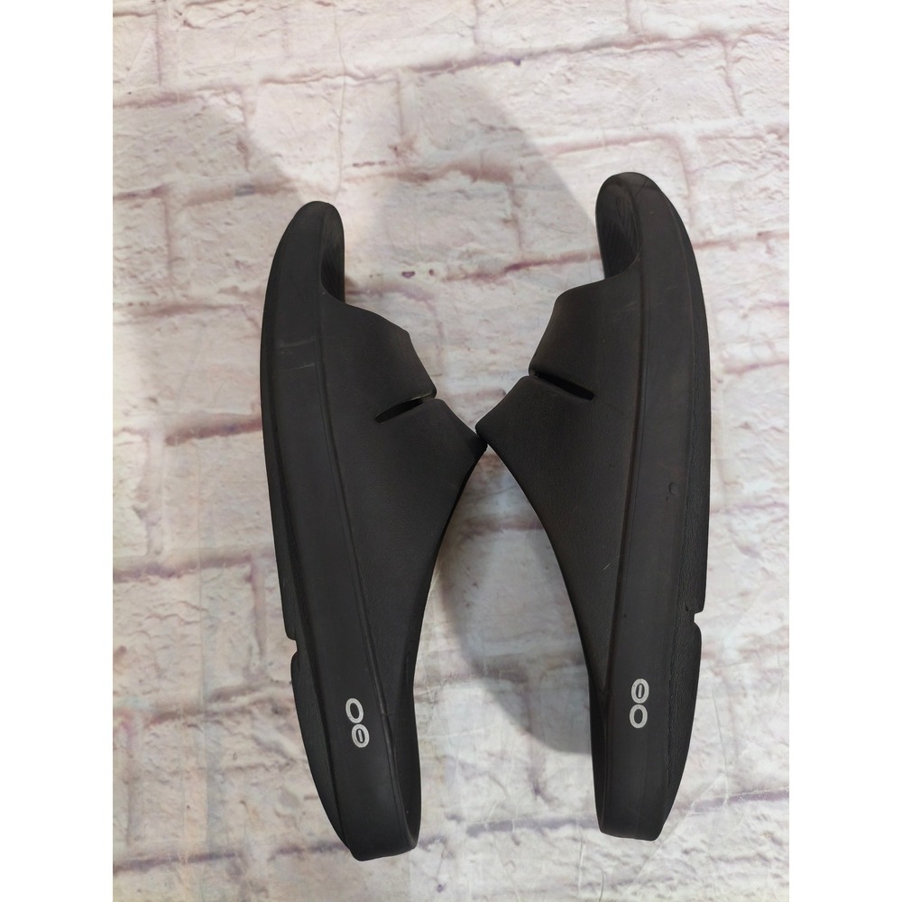 Oofos OOahh Slide Sandal Black Mens 11 Womens 13 Recovery Shoe - Picture 7 of 8